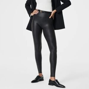 Spanx Women Full Length Faux Leather pants sz S